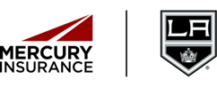 Mercury Insurance and LA Kings logos